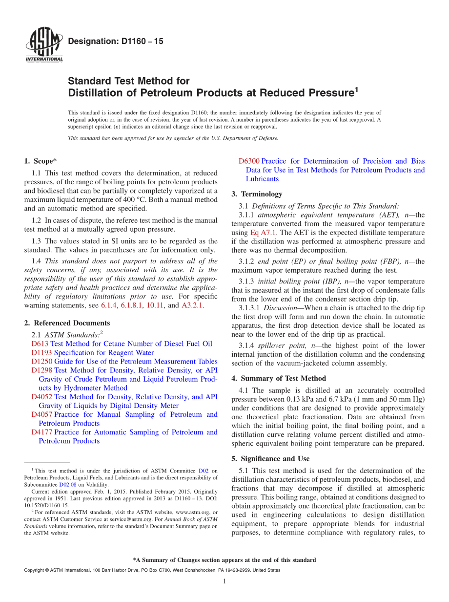 ASTM_D_1160_-_15.pdf_第1页