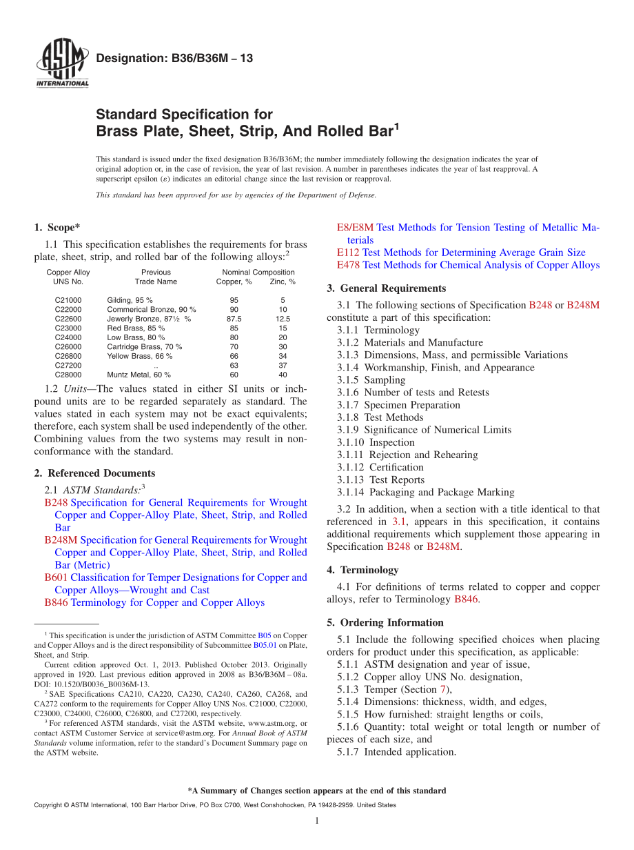 ASTM_B_36_-_B_36M_-_13.pdf_第1页