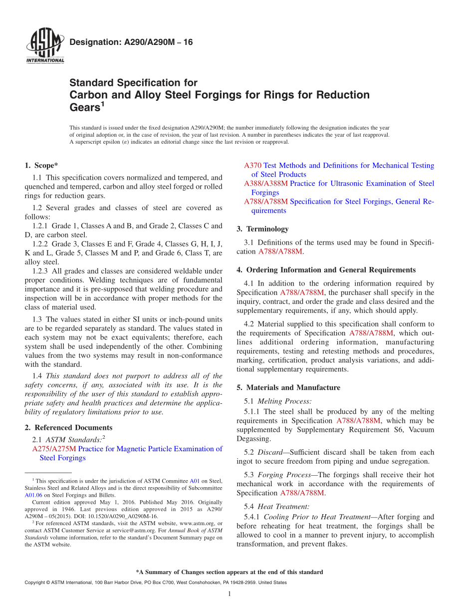 ASTM_A_290_-_A_290M_-_16.pdf_第1页