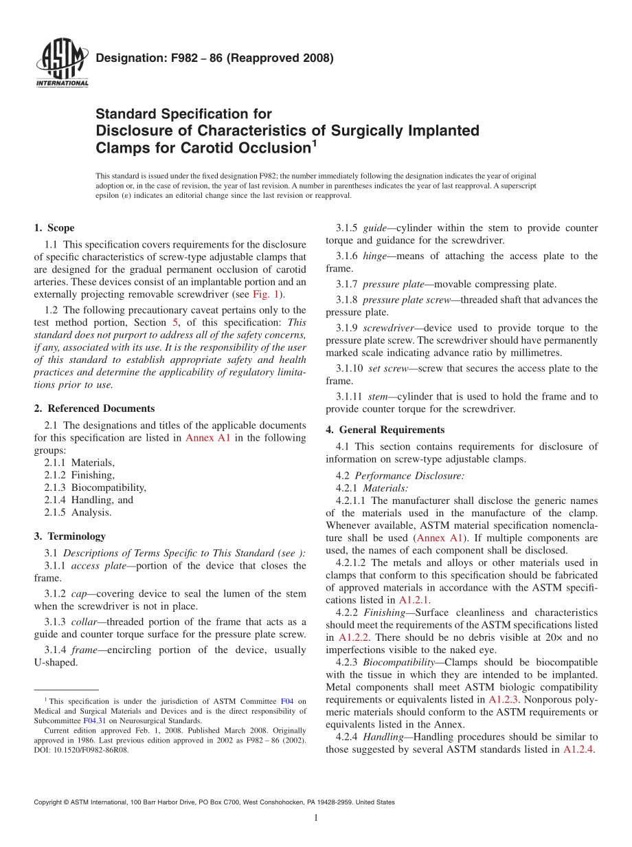 ASTM_F_982_-_86_2008.pdf_第1页