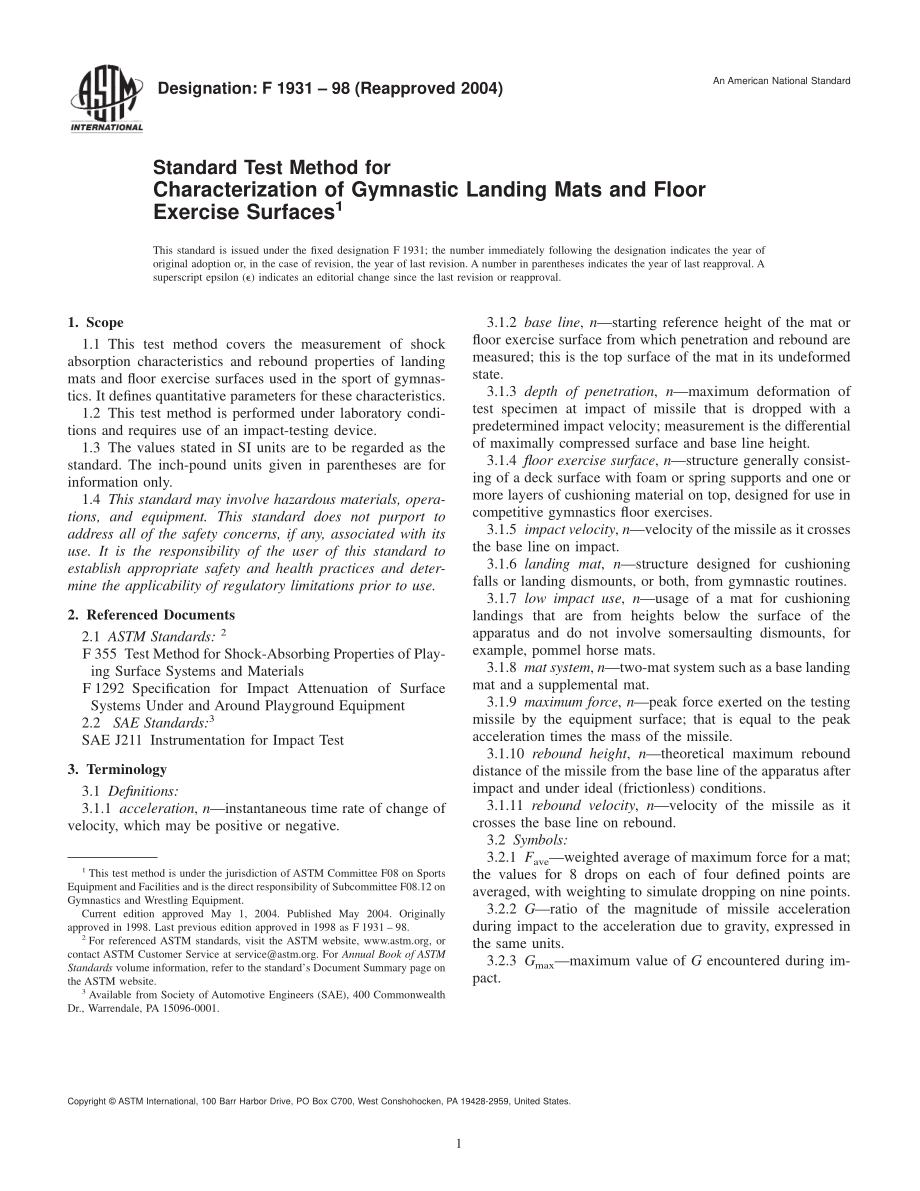 ASTM_F_1931_-_98_2004.pdf_第1页