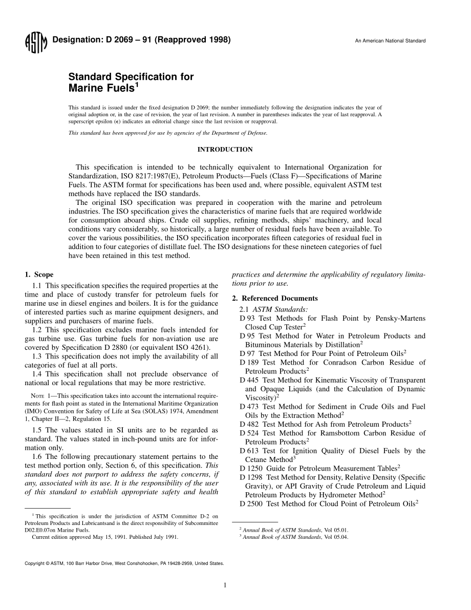 ASTM_D_2069_-_91_1998.pdf_第1页