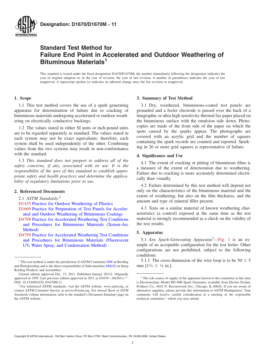 ASTM_D_1670_-_D_1670M_-_11.pdf_第1页