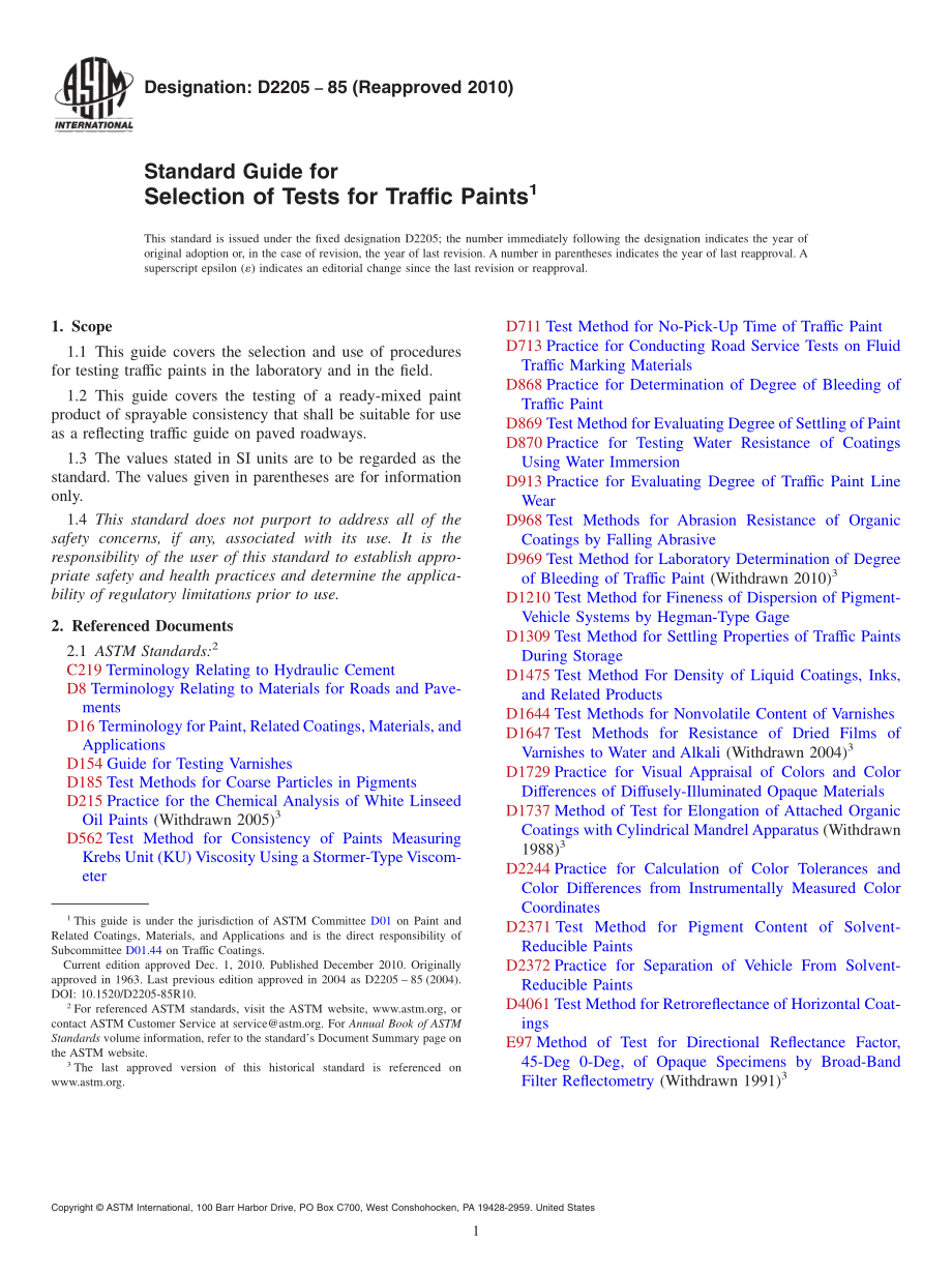 ASTM_D_2205_-_85_2010.pdf_第1页