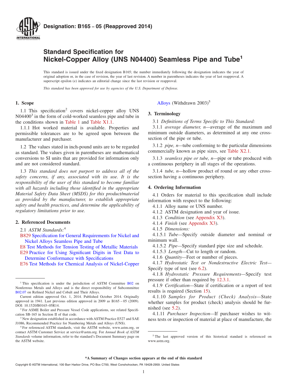 ASTM_B_165_-_05_2014.pdf_第1页