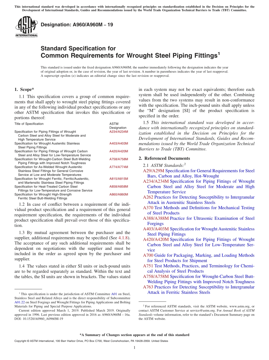 ASTM_A_960_-_A_960M_-_19.pdf_第1页