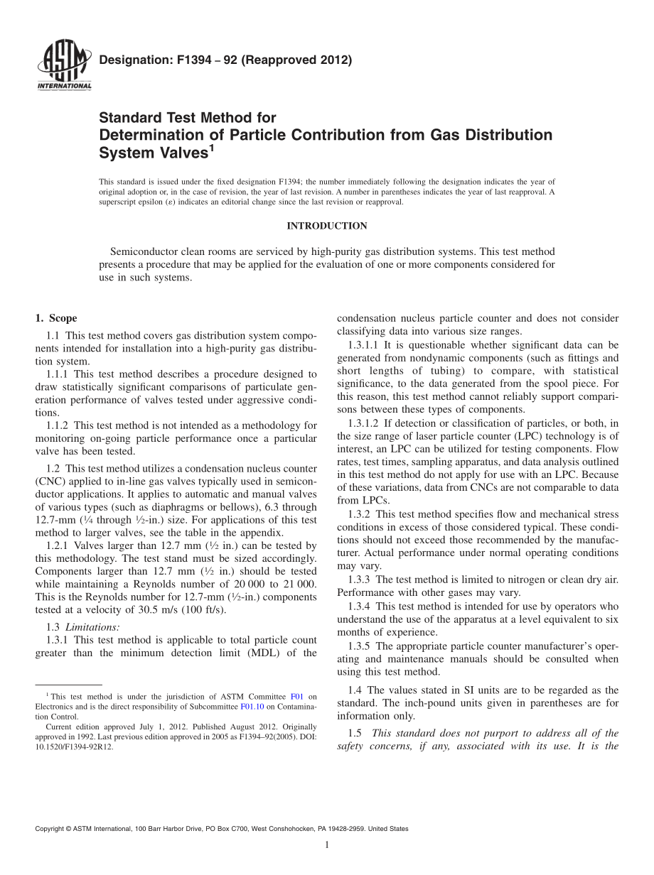 ASTM_F_1394_-_92_2012.pdf_第1页