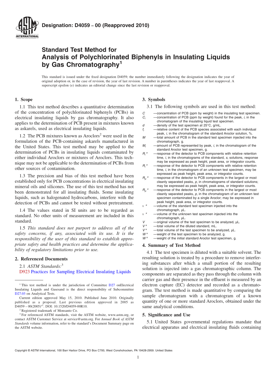 ASTM_D_4059_-_00_2010.pdf_第1页