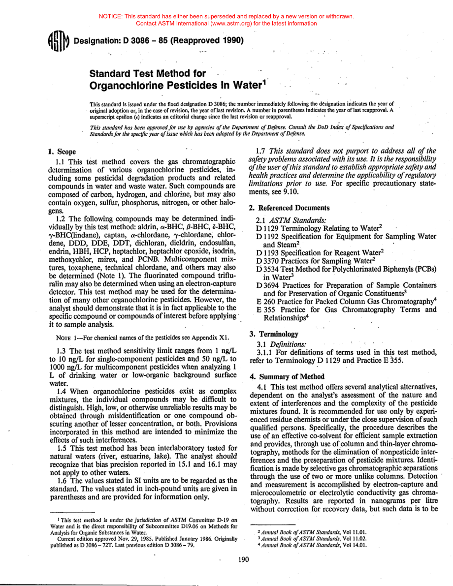 ASTM_D_3086_-_85_1990_scan.pdf_第1页