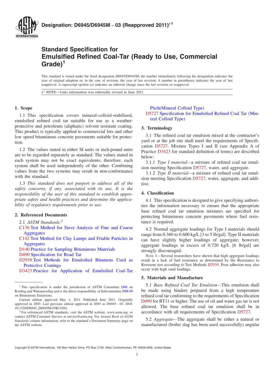 ASTM_D_6945_-_D_6945M_-_03_2011e1.pdf_第1页