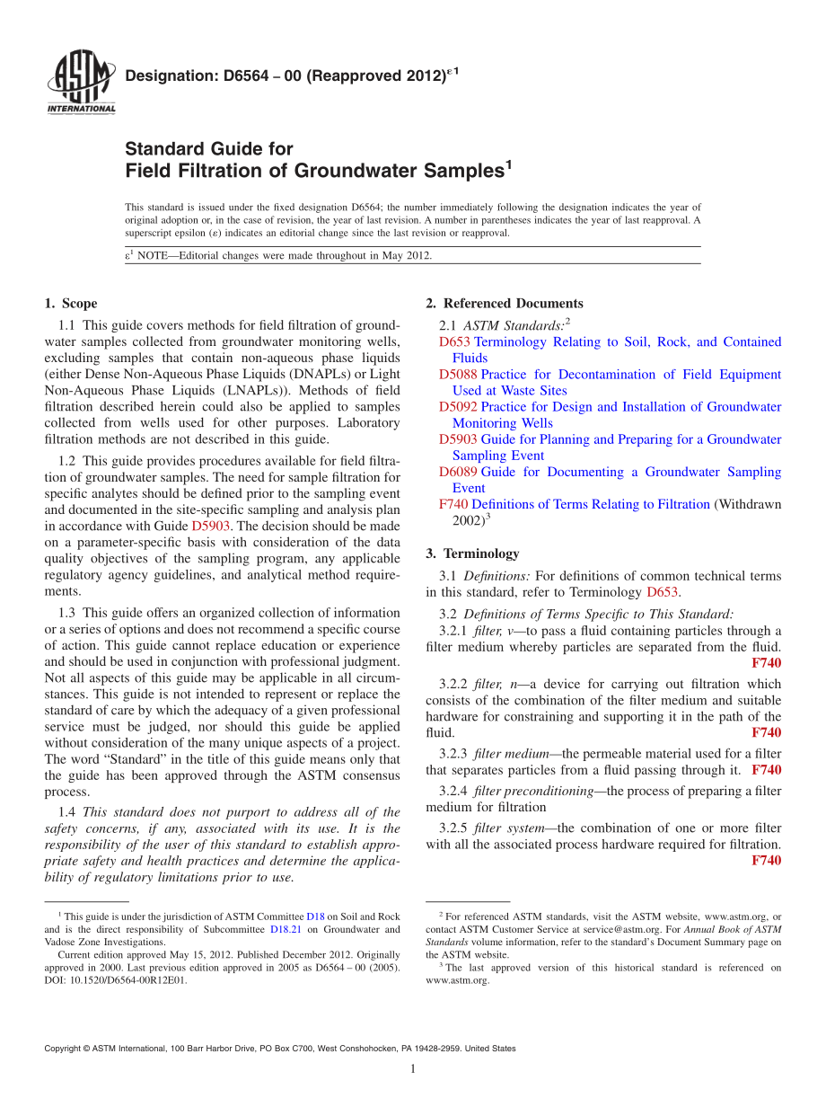 ASTM_D_6564_-_00_2012e1.pdf_第1页