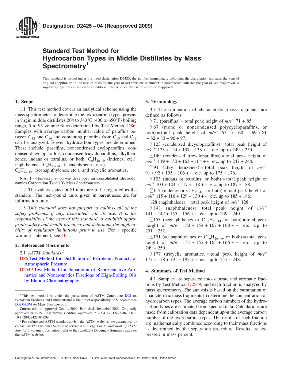 ASTM_D_2425_-_04_2009.pdf_第1页