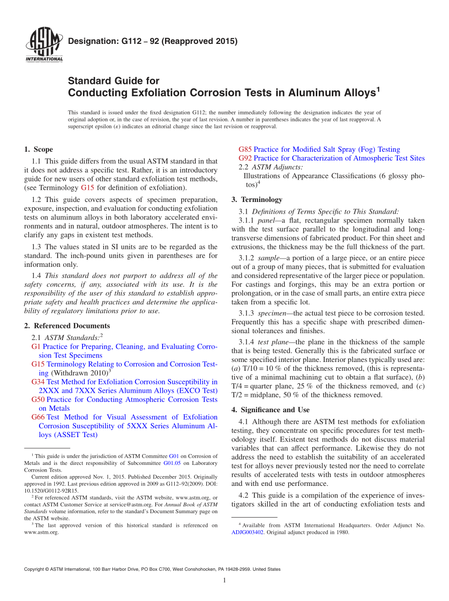 ASTM_G_112_-_92_2015.pdf_第1页