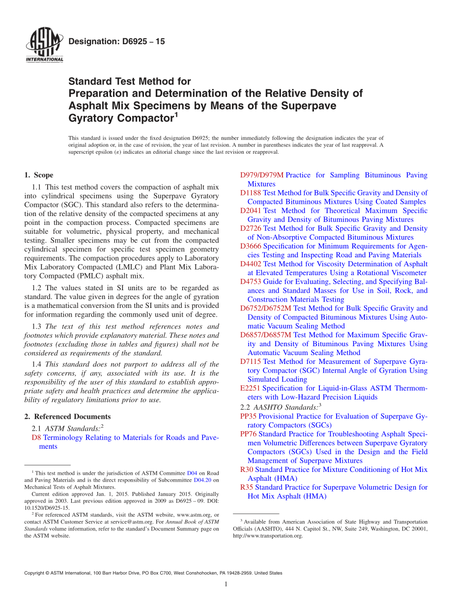 ASTM_D_6925_-_15.pdf_第1页