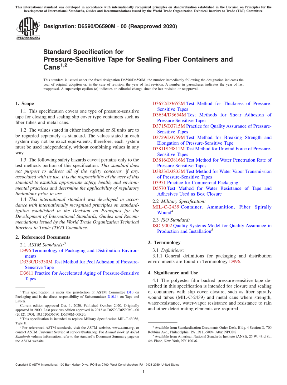 ASTM_D_6590_-_D_6590M_-_00_2020.pdf_第1页