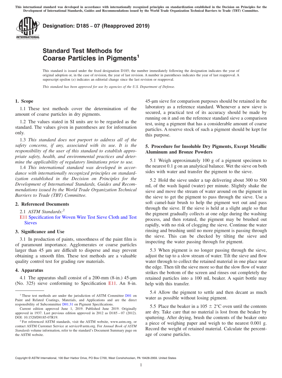 ASTM_D_185_-_07_2019.pdf_第1页