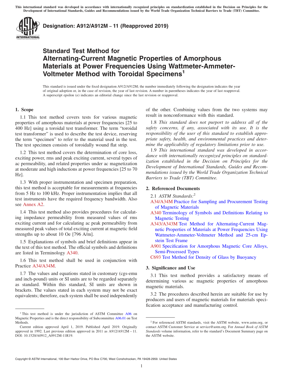 ASTM_A_912_-_A_912M_-_11_2019.pdf_第1页