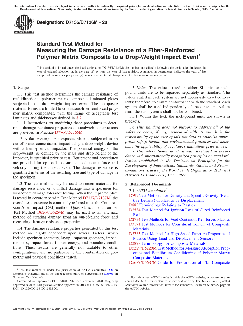 ASTM_D_7136_-_D_7136M_-_20.pdf_第1页