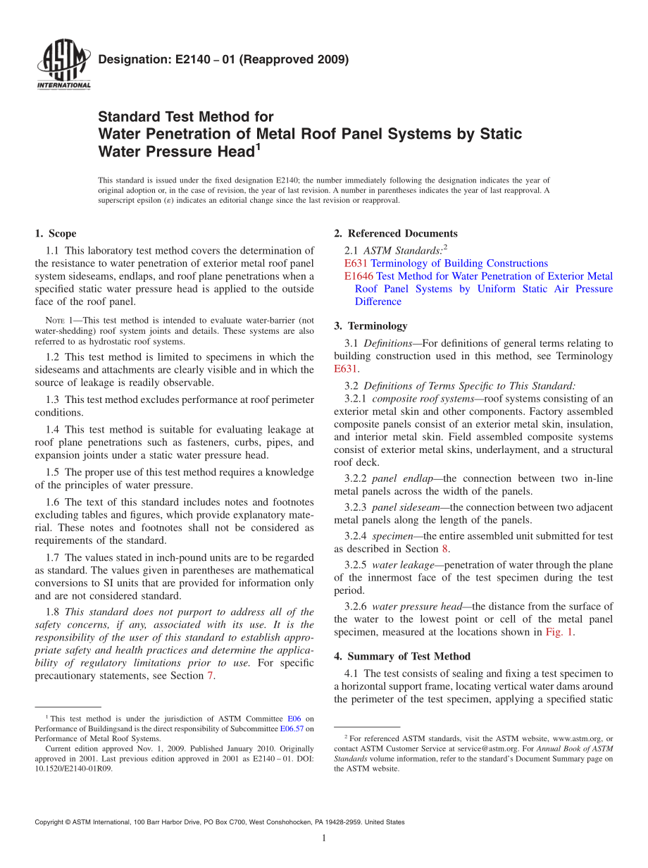 ASTM_E_2140_-_01_2009.pdf_第1页