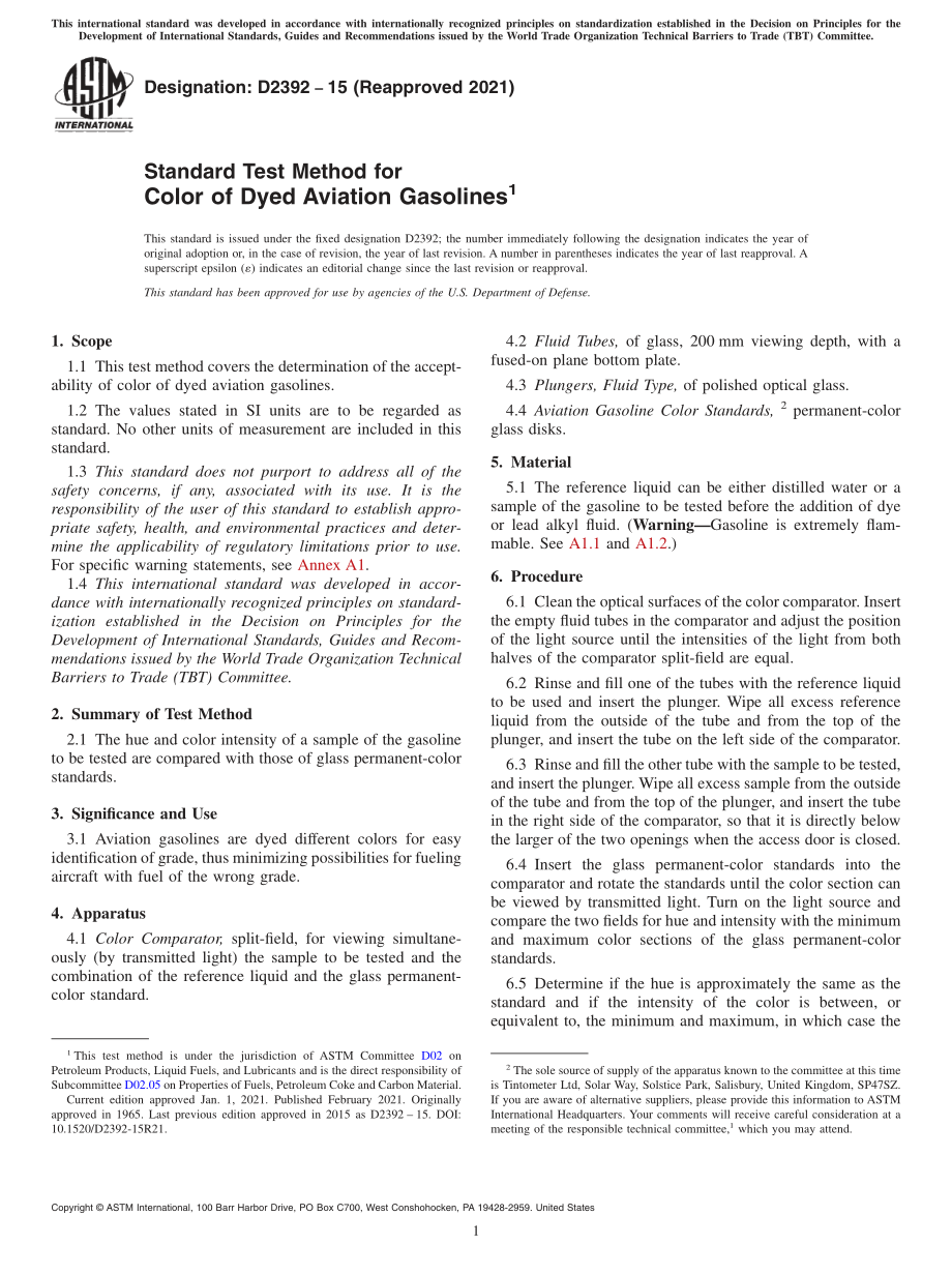 ASTM_D_2392_-_15_2021.pdf_第1页