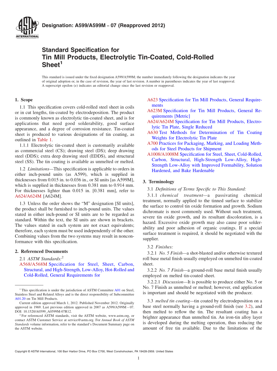 ASTM_A_599_-_A_599M_-_07_2012.pdf_第1页