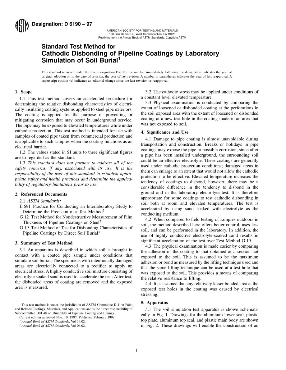 ASTM_D_6190_-_97.pdf_第1页