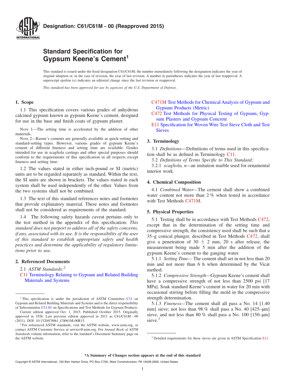 ASTM_C_61_-_C_61M_-_00_2015.pdf_第1页