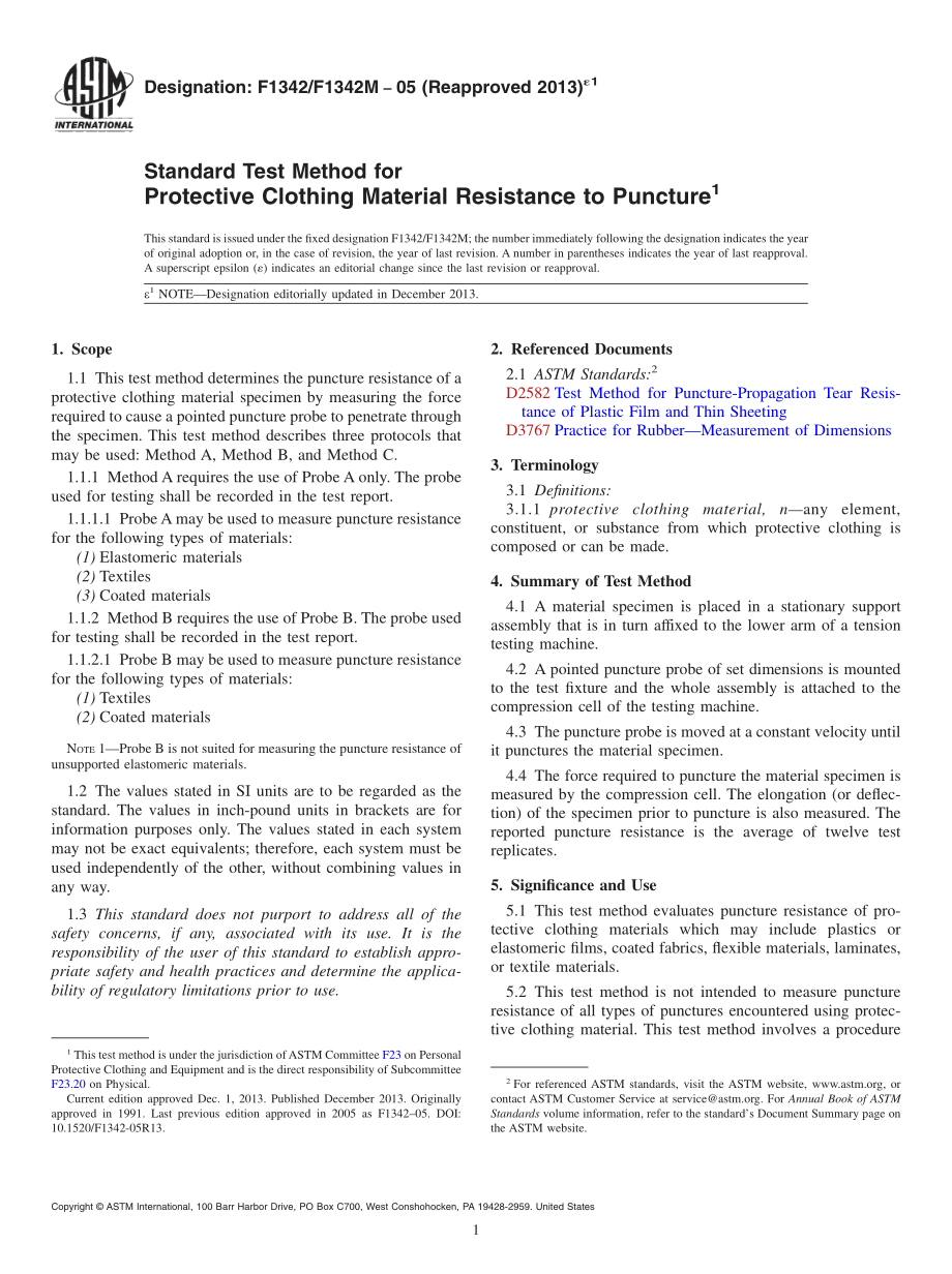 ASTM_F_1342_-_F_1342M_-_05_2013e1.pdf_第1页