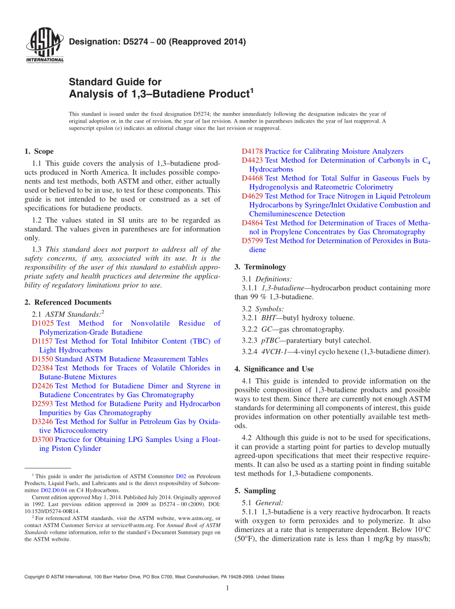 ASTM_D_5274_-_00_2014.pdf_第1页