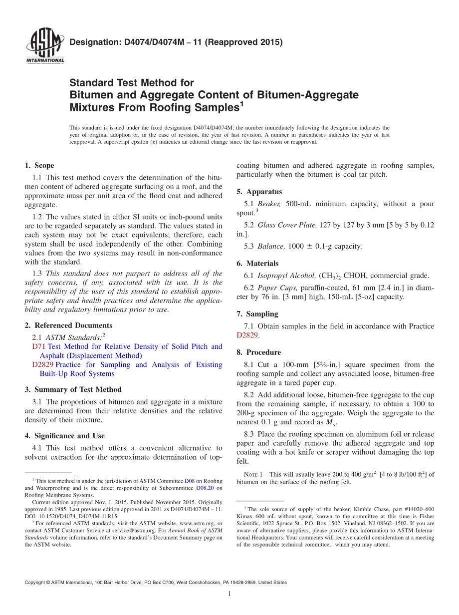 ASTM_D_4074_-_D_4074M_-_11_2015.pdf_第1页