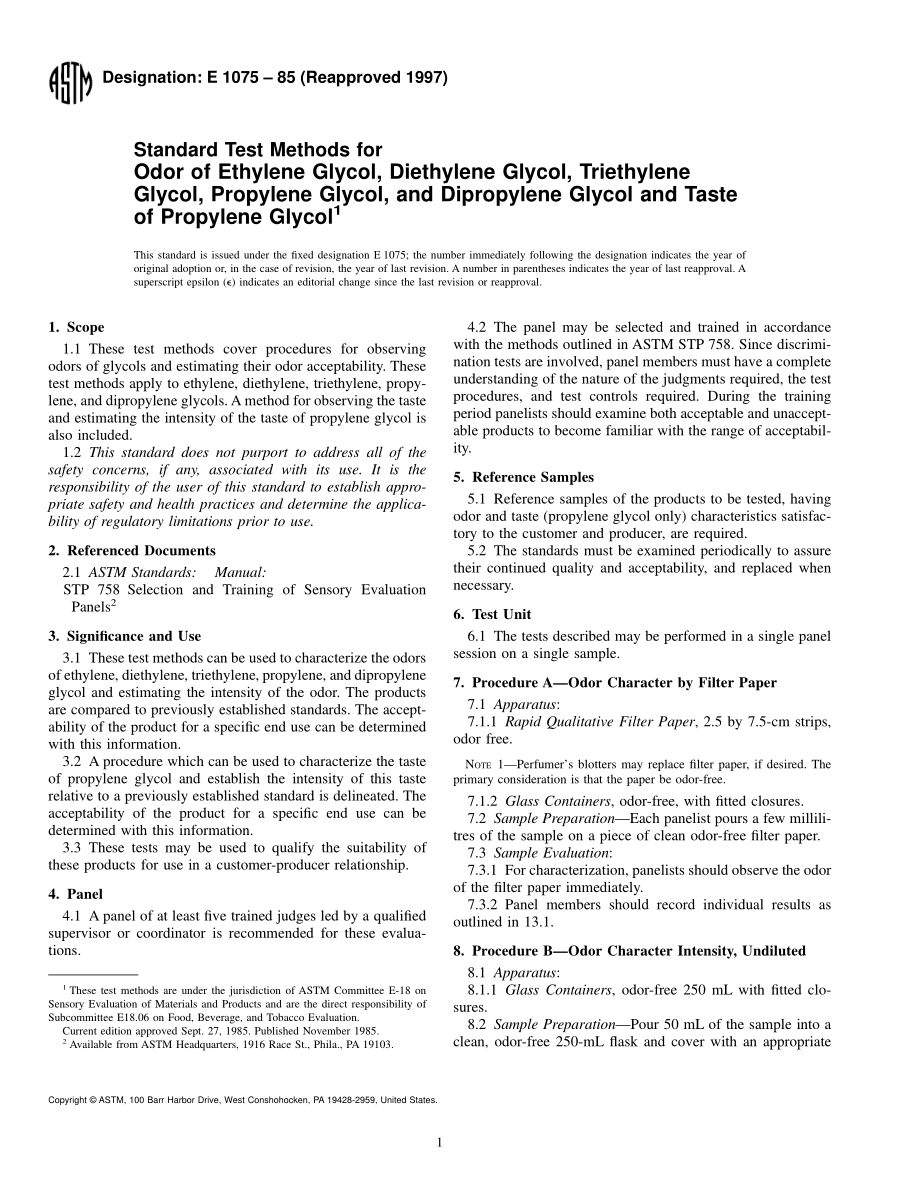 ASTM_E_1075_-_85_1997.pdf_第1页