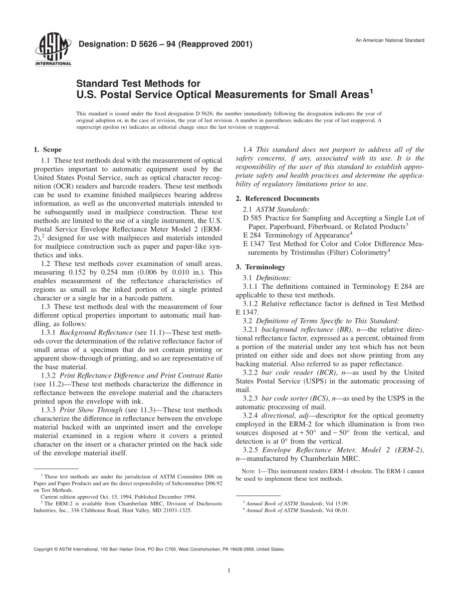 ASTM_D_5626_-_94_2001.pdf_第1页