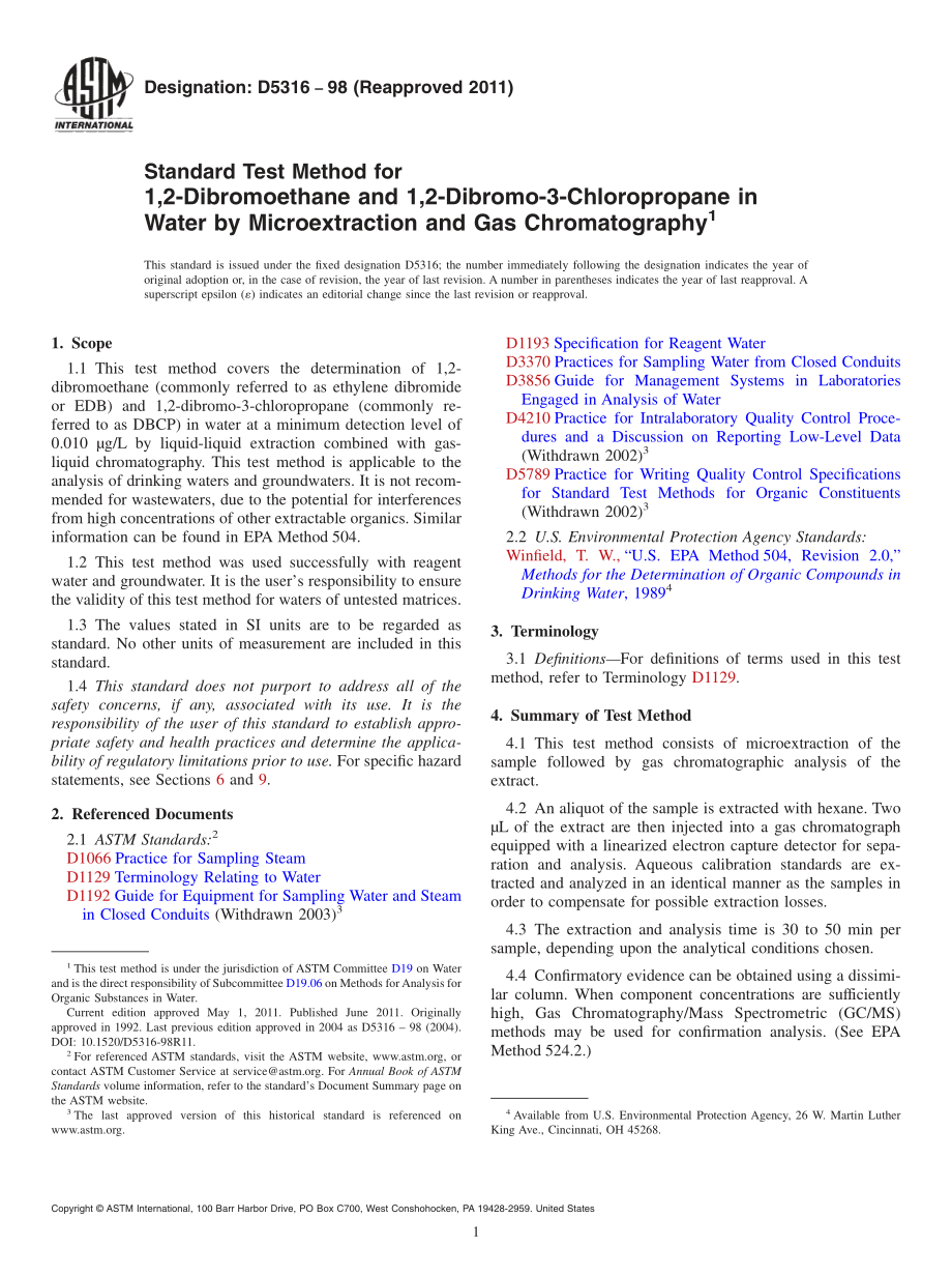 ASTM_D_5316_-_98_2011.pdf_第1页