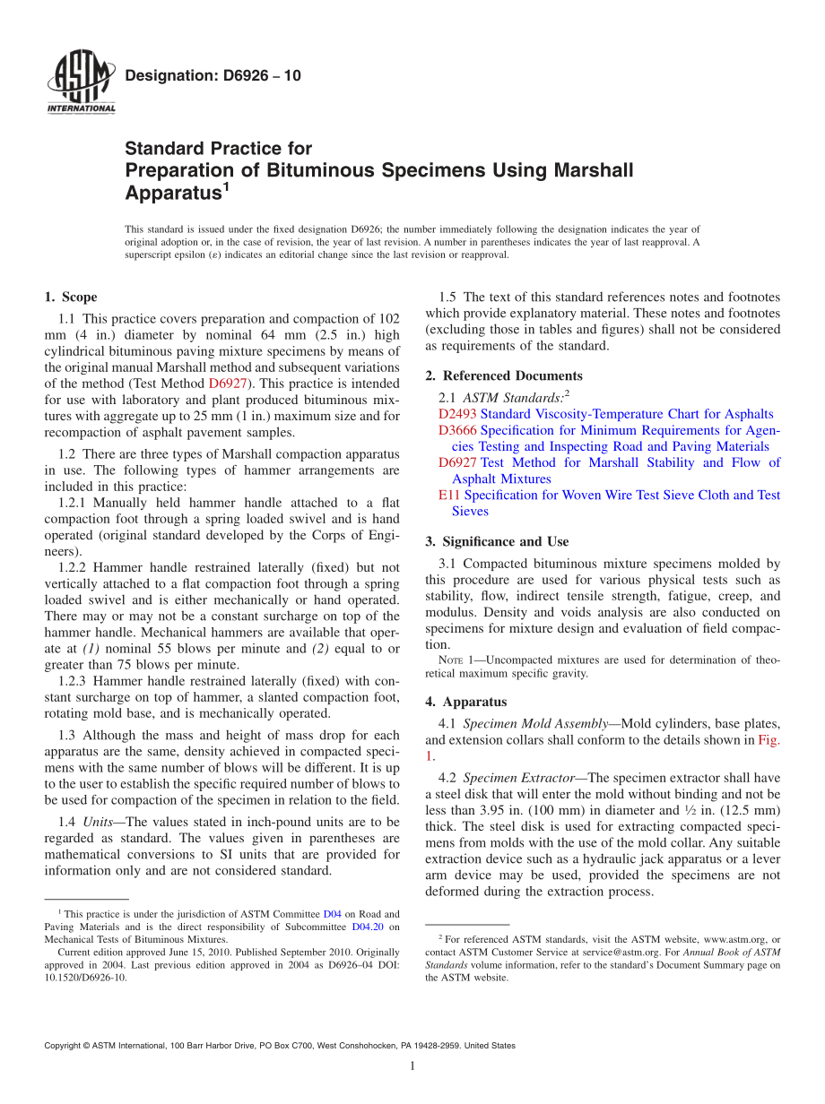 ASTM_D_6926_-_10.pdf_第1页