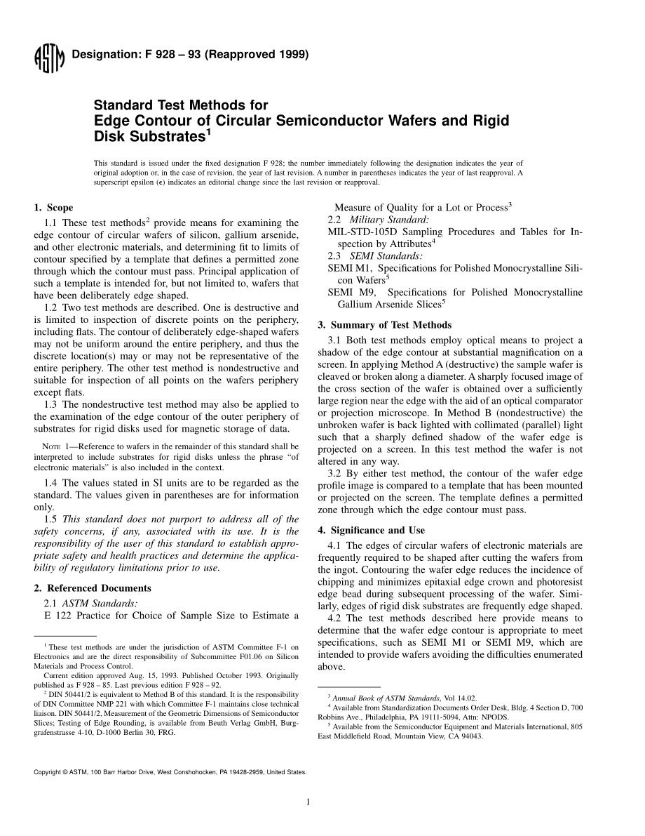 ASTM_F_928_-_93_1999.pdf_第1页