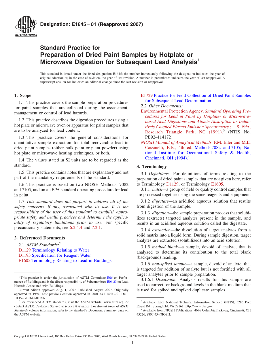 ASTM_E_1645_-_01_2007.pdf_第1页