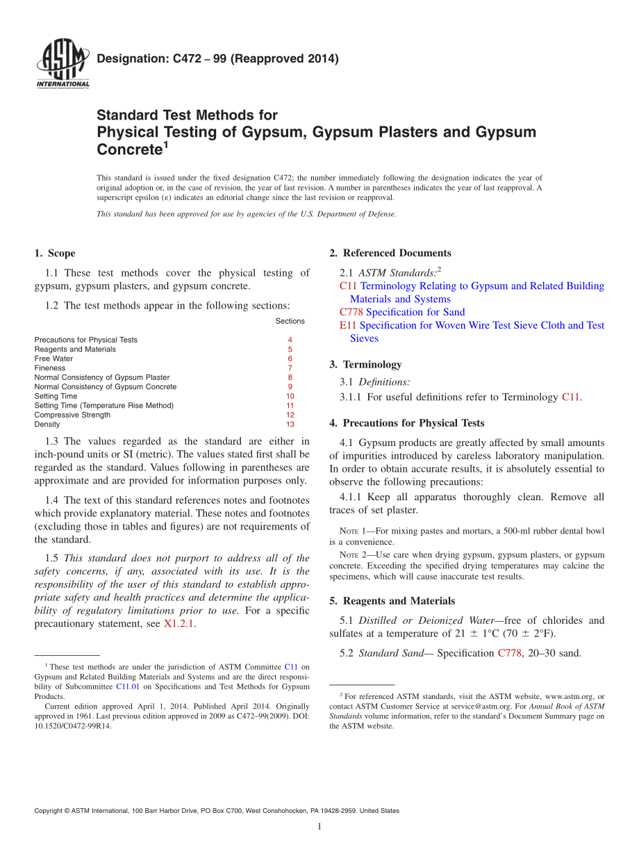 ASTM_C_472_-_99_2014.pdf_第1页