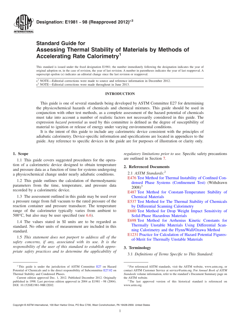 ASTM_E_1981_-_98_2012e2.pdf_第1页