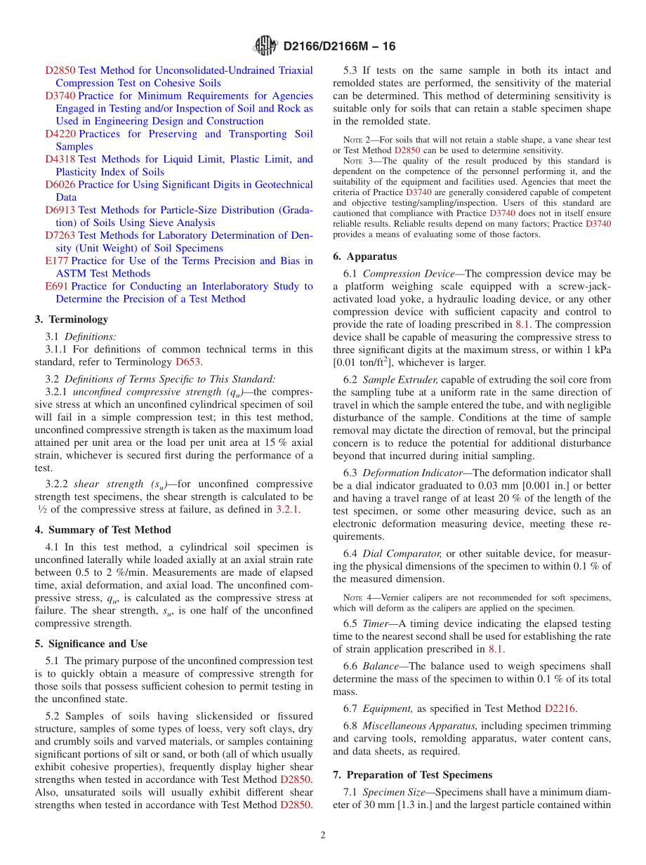 ASTM_D_2166_-_D_2166M_-_16.pdf_第2页