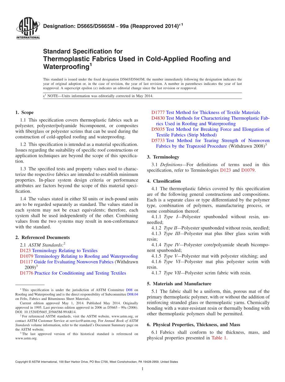 ASTM_D_5665_-_D_5665M_-_99a_2014e1.pdf_第1页