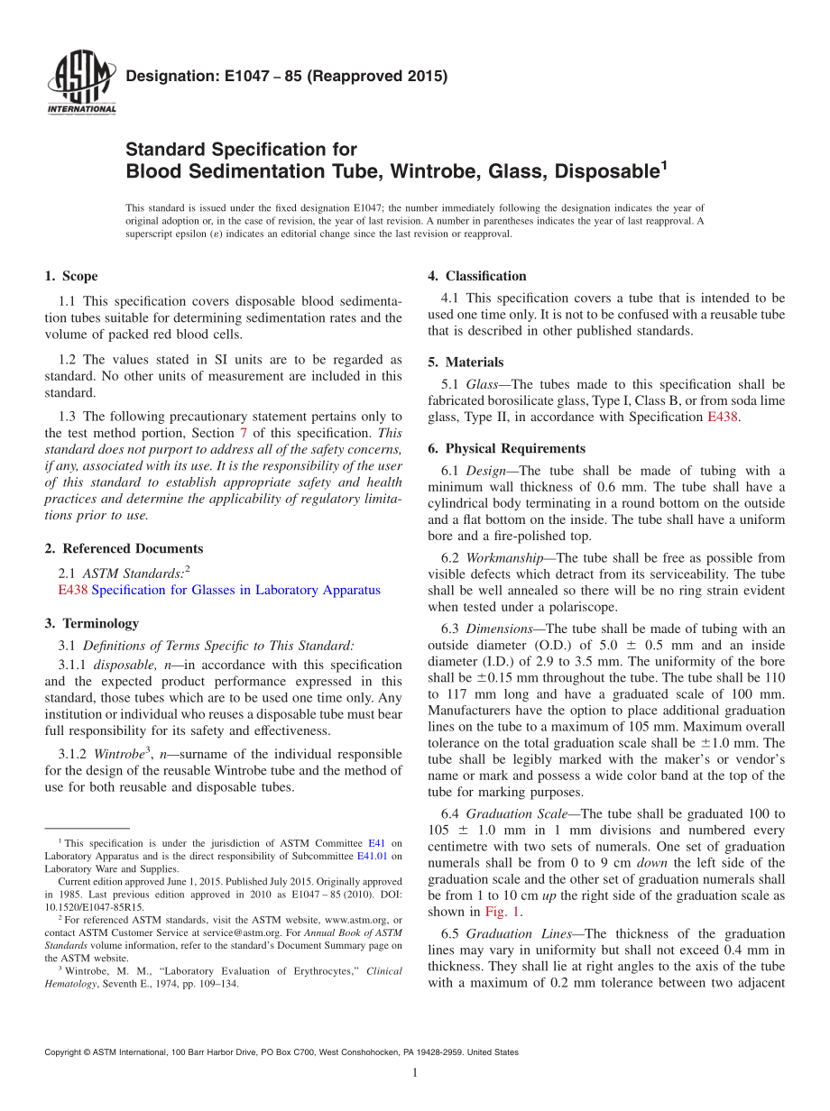 ASTM_E_1047_-_85_2015.pdf_第1页