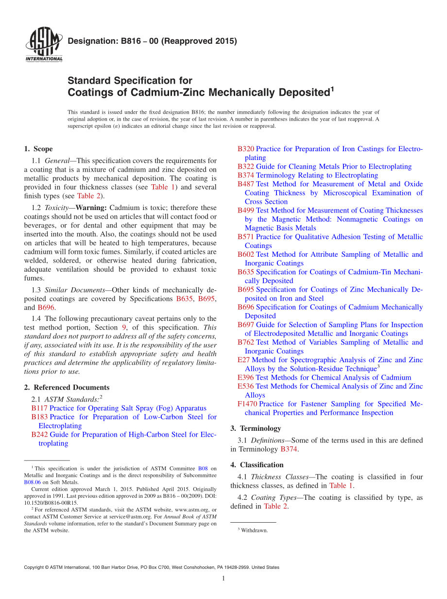 ASTM_B_816_-_00_2015.pdf_第1页