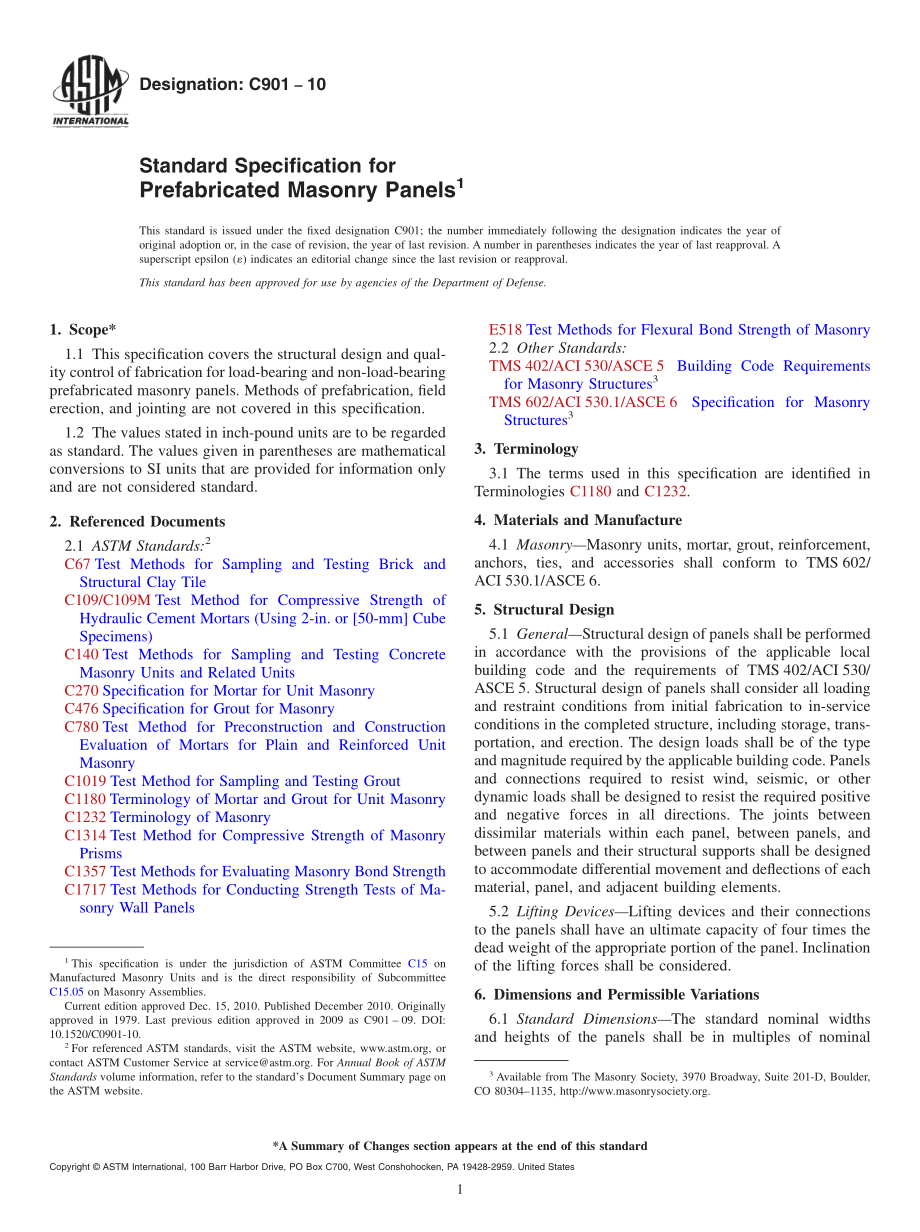 ASTM_C_901_-_10.pdf_第1页