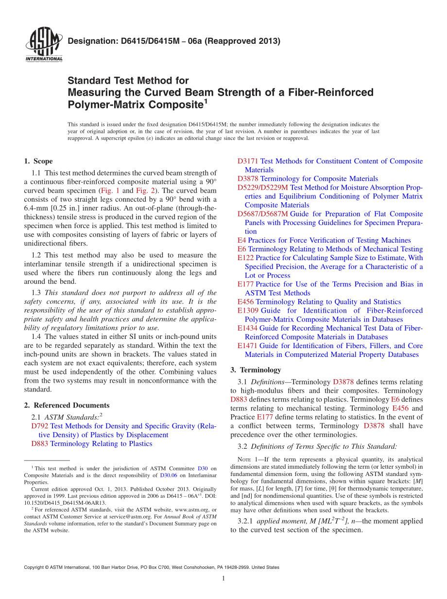 ASTM_D_6415_-_D_6415M_-_06a_2013.pdf_第1页