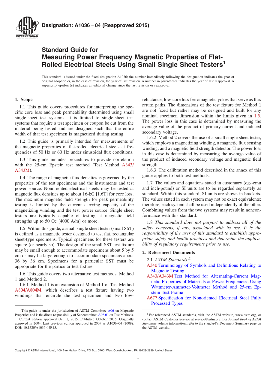 ASTM_A_1036_-_04_2015.pdf_第1页