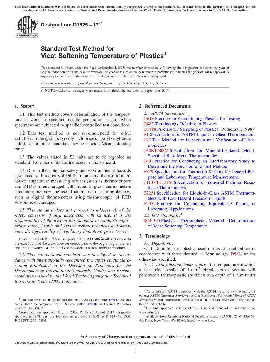 ASTM_D_1525_-_17e1.pdf_第1页