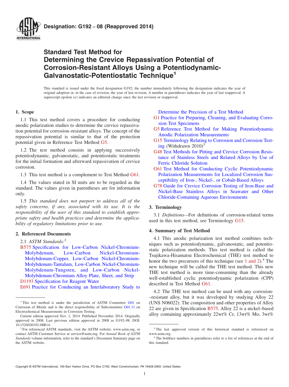 ASTM_G_192_-_08_2014.pdf_第1页