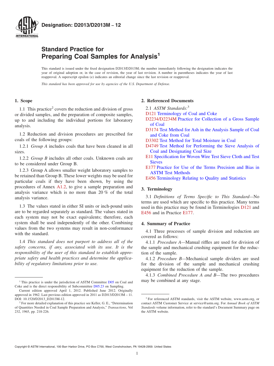 ASTM_D_2013_-_D_2013M_-_12.pdf_第1页