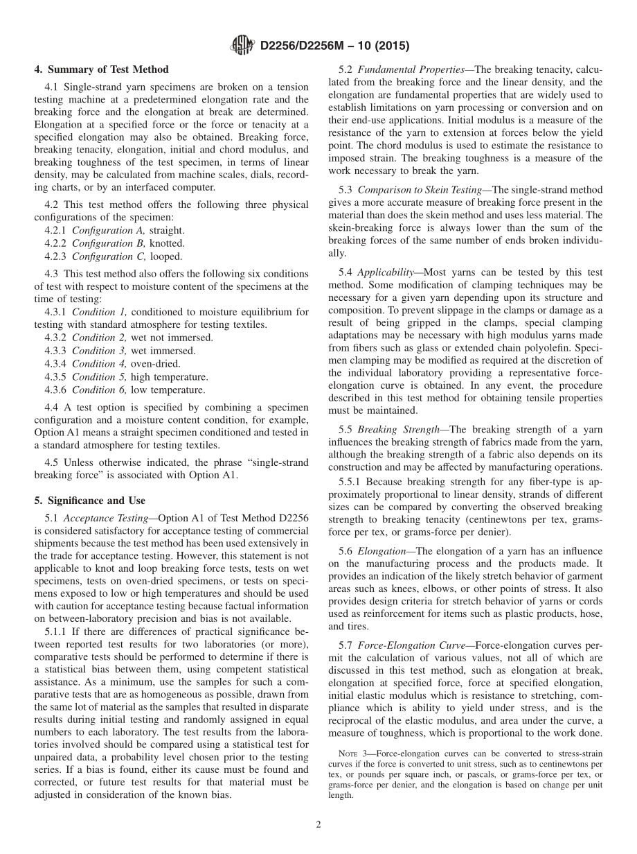 ASTM_D_2256_-_D_2256M_-_10_2015.pdf_第2页