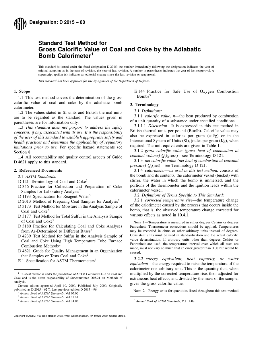 ASTM_D_2015_-_00.pdf_第1页